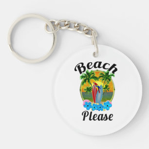 Tropical Island Beach Bitte leicht Schlüsselanhänger