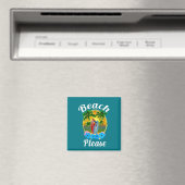 Tropical Island Beach Bitte Magnet (In Situ (Geschirrspüler))
