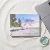 Tropical Island Beach Coast Sunset Post-it Klebezettel