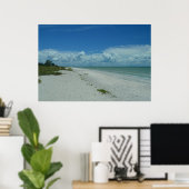 Tropical Island Beach Foto Sanibel Florida Poster (Heimbüro)
