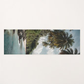 Tropical Island Beach Green Blue Foto Yogamatte (Vorderseite (Horizontal))