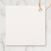 Tropical Island Beach Hochzeit Geschenkanhänger (Rückseite)