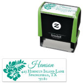 Tropical Island Beach Luau | Briefmarke der Rückse Permastempel (Beispiel)