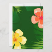 Tropical Island Beach Luau| Party von Unternehmen Einladung (Rückseite)