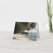 Tropical Island Beach Ocean Personalisiert zum Geb Karte (Vorderseite)