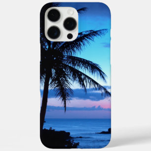 Tropical Island Beach Ocean Pink Blue Sunset Foto iPhone 16 Pro Max Hülle