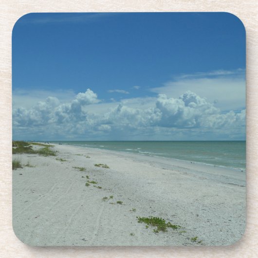 Tropical Island Beach Paradise Naturfotografie Getränkeuntersetzer (Vorderseite)