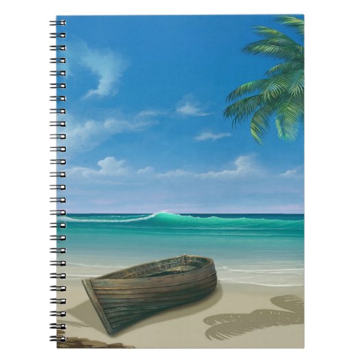 Tropical Island Beach Paradise Notizblock (Vorderseite)