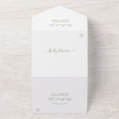 Tropical Island Beach Paradise Wedding RSVP All In One Einladung (Außenbereich)