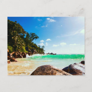 Tropical Island Beach Postkarte