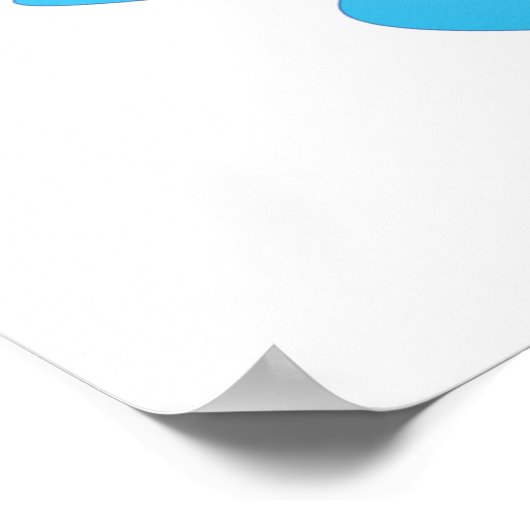 Tropical Island Beach Turtle Palm Tree Picnic Poster (Ecke)