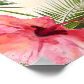 Tropical Island Beach Willkommen im Paradies Poster (Ecke)