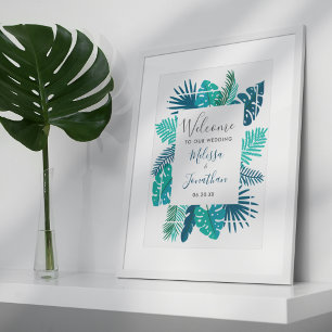 Tropical Island Blue Green Willkommen bei unserer Poster