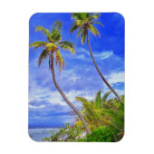 Tropical Island Coconut Palm Tree Dance Magnet (Vertikal)