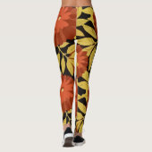 Tropical Island Floral Pattern Leggings (Rückseite)