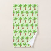 Tropical Island Green Palm Tree Palmtree Print Badhandtuch Set (Handtuch)