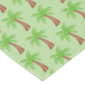 Tropical Island Green Palm Tree Palmtree Print Tischdecke (Schrägansicht)
