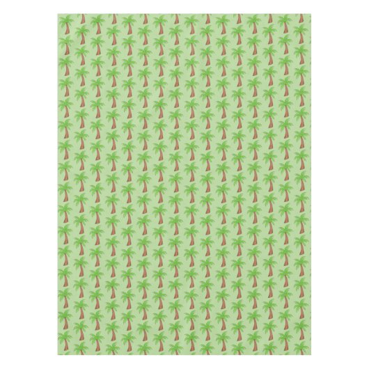 Tropical Island Green Palm Tree Palmtree Print Tischdecke (Vorderseite)