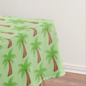 Tropical Island Green Palm Tree Palmtree Print Tischdecke (Beispiel)