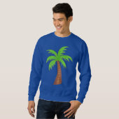 Tropical Island Green Palm Tree Sweatshirt (Vorne ganz)