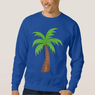 Tropical Island Green Palm Tree Sweatshirt