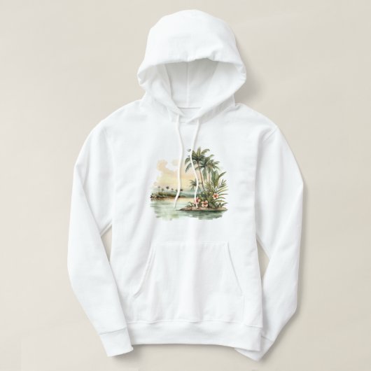 Tropical Island Hooded Sweatshirt (Design vorne)