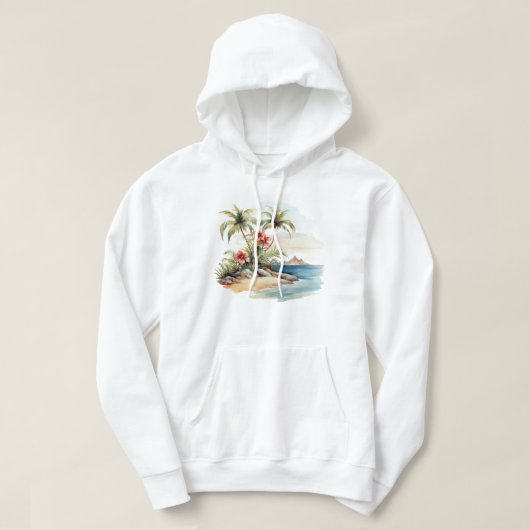 Tropical Island Hooded Sweatshirt (Design vorne)