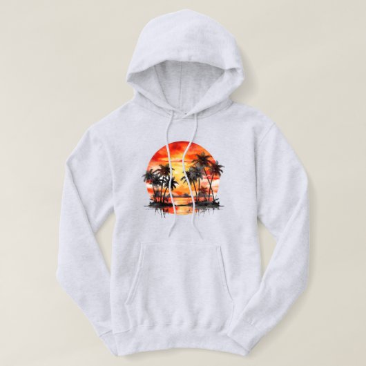 Tropical Island Hooded Sweatshirt (Design vorne)
