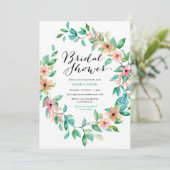 Tropical Island Luau Bridal Dusche Einladung (Stehend Vorderseite)