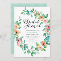 Tropical Island Luau Bridal Dusche Einladung