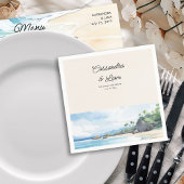 Tropical Island Ocean Beach Hochzeit Serviette