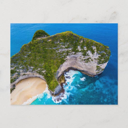 Tropical Island Ocean Beach Postkarte (Vorderseite)