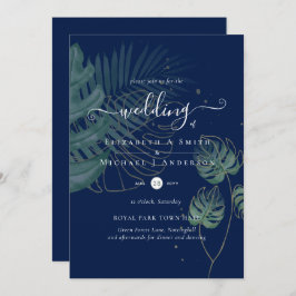 Tropical Island Palm Blätter Beach Wedding