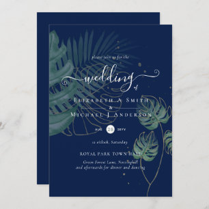 Tropical Island Palm Blätter Beach Wedding