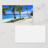 Tropical Island Palm Paradise Chill Visitenkarte (Vorne/Hinten)