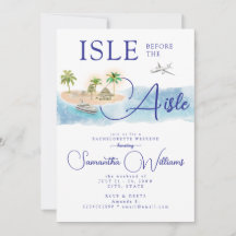 Tropical Island Palm Tree Destination Bachelorette