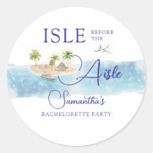 Tropical Island Palm Tree Destination Bachelorette
