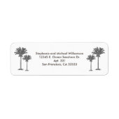 Tropical Island Palm Tree Individuelle Name (Vorne)