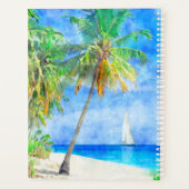 Tropical Island Palm Tree mit Sailboat Planer (Rückseite)