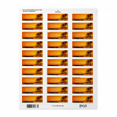 Tropical Island Palm Tree Sunset Address Labels (Vorne)