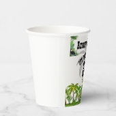 Tropical Island Palm Tree Sunset Pappbecher (Rechts)