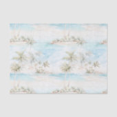 Tropical Island Palm Trees Beach  Seidenpapier (Vorderseite)