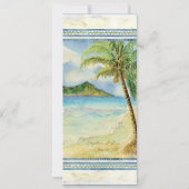 Tropical Island Paradise - Einladung zur Hochzeit (Rückseite)