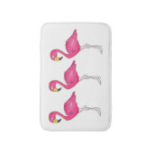 Tropical Island Paradise Hot Pink Flamingo Bird Badematte (Vorderseite Vertikal)