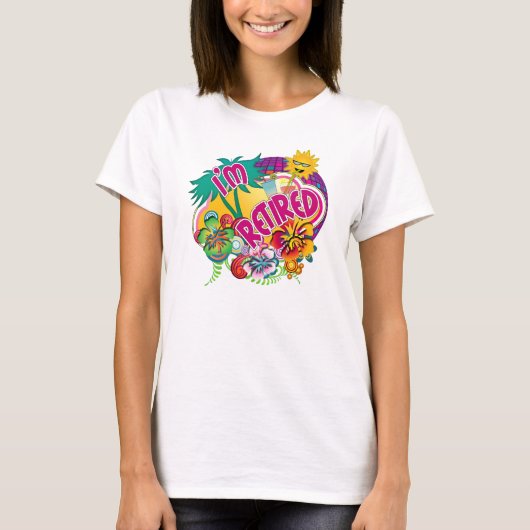 Tropical Island Paradise - Ich bin müde T-Shirt (Vorderseite)
