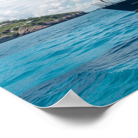 Tropical Island Paradise Poster (Ecke)