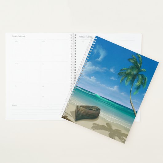 Tropical Island Paradise Sandy Beach Boat Planer (Anzeige)