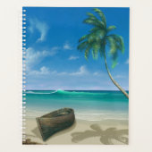 Tropical Island Paradise Sandy Beach Boat Planer (Vorderseite)