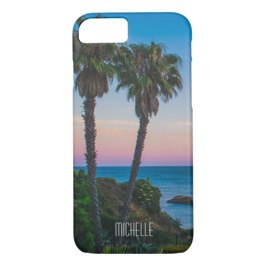 Tropical Island Paradise Sunset Personalisierter N Case-Mate iPhone Hülle (Rückseite)