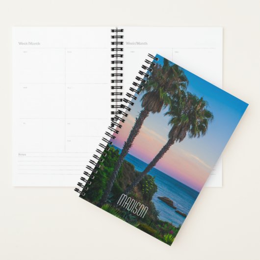 Tropical Island Paradise Sunset Personalisierter N Planer (Anzeige)
